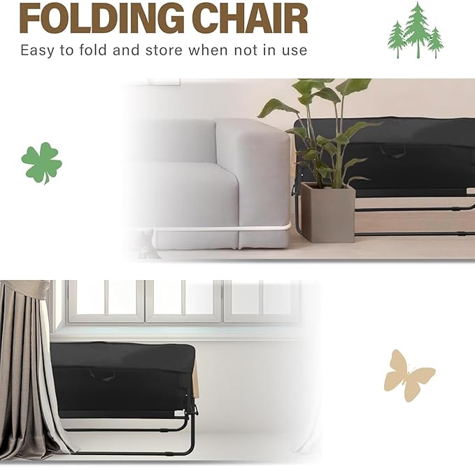 Loveseat Camping Chair with Detachable Cushion Folding Double Camping Chair