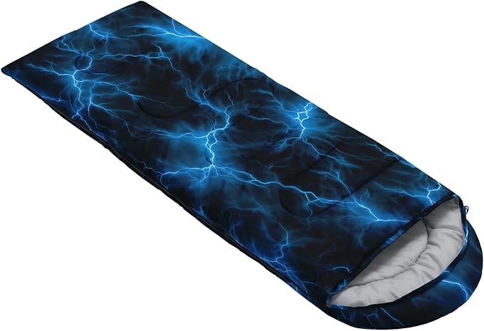 QOOMO Camping Sleeping Bags3 Season Warm &amp Cool WeatherLightweightWaterproof Sleeping Bags for Adults &amp KidsTravelingand OutdoorsCamping Gear Equipment