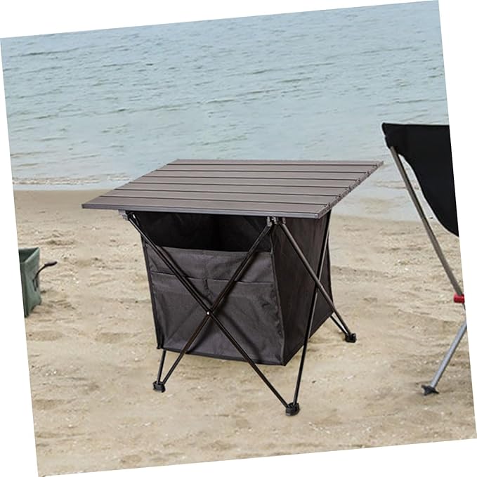 Yardwe Portable Folding Camping Table Easy Setup Sturdy Compact Storage Outdoor Desk