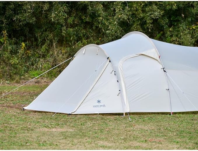 Snow Peak Vault 4 Person Tent Versatile Open Air Shelter Outdoor Adventure Camping Three Seasons Ivory