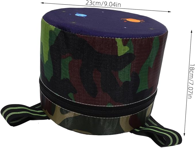 Garden Stool Lightweight Portable Weeding Chair Wearable Foam Seat for Gardening Tea Picking and Outdoor Activities Height Durable Camouflage Design Random Base Color