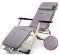 FWZJ Folding Garden Sun Lounger Recliner Bed Chair Lunch Break– Patio Back Garden Camping Picnic Beach Relaxing Outdoor Comfortable Seat FoldableGray (Gray)