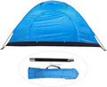 Haofy Outdoor Tent Lightweight Portable Single Person Camping Tent with Round Door and Skylight for Camping Fishing Climbing (Blue)