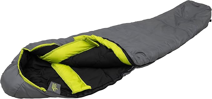 Cedar Ridge Alloy 0° Sleeping Bag - Gray/Citrus