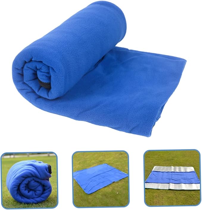 Hemoton Double-Sided Fleece Sleeping Bag Lightweight Portable Camping Blanket for Adults Wear-Resistant Travel Sleep Sack for Outdoor Adventures and Naptime
