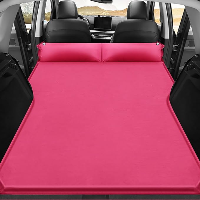 Car Inflatable Mattress for Kia EV6/Ev6 GT 2022 2023 2024 Back Seat Air Mattress Thickened Air Bed Cushion Rear Trunk Sleeping Mattress Camping TravelRed01