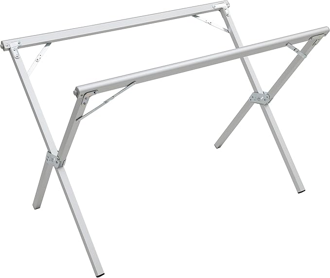 ALPS Mountaineering Folding Camping Table with Smooth Easy-to-Clean Roll Top and Sturdy and Lightweight Aluminum X Frame Shoulder Carry Bag 3 Sizes