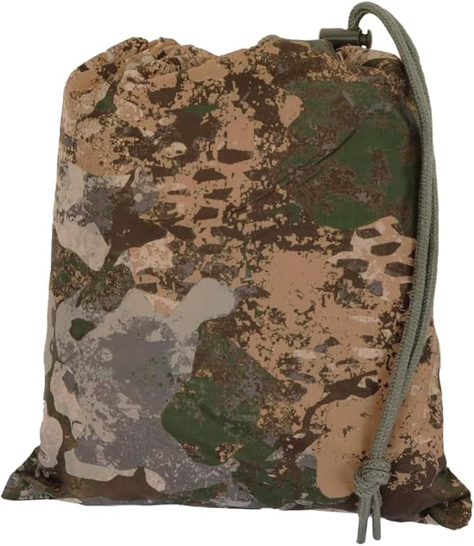 Mil-Tec Adult Ripstop Wet Weather Lightweight Waterproof Multi-Use Rain Poncho with Hood - Use as Bivouac Sack Shelter Tent
