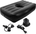 BBL Recovery Air Mattress with 19 Big Hole Post-Surgery Inflatable Bed for Brazilian Butt Lift Electric Pump Waterproof PVC Ideal for Sleeping Sitting and Relaxation Black