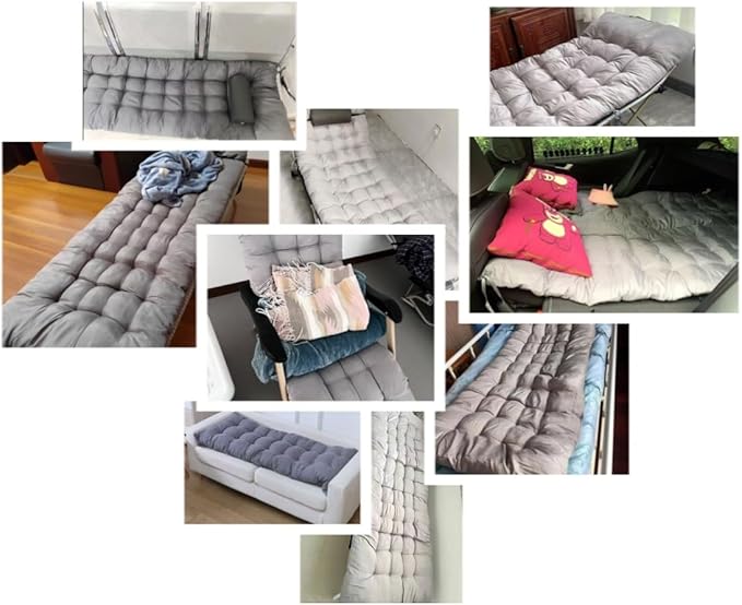 is a Foldable and Portable Pearl Cotton pad with a Thickness of 3.15 inches Suitable for Folding beds mattresses Outdoor Floor mats Offices Homes and Outdoor Rest