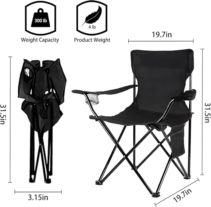 Damei century Folding Camping Chairs- Lightweight Portable Chair for Beach Lawn Outdoor Sports