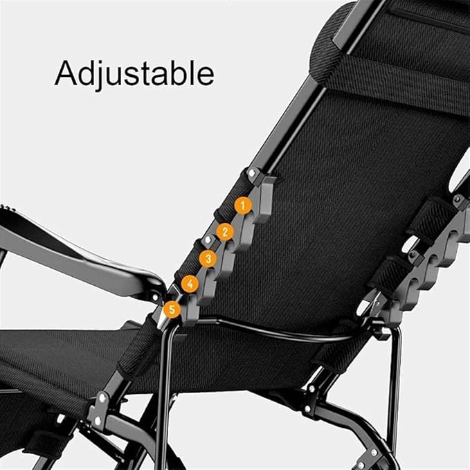 Lounge Outdoor Reclining Sun Lounger Chair with Cushions and Footrest Folding Chair for Garden Camping Deck Padded Foldable Sunlounger Recliner