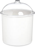 Carlisle FoodService Products Coldmaster Ice Cream Server Insulated Crock with Lid for Kitchens and Restaurants Plastic 3 Gallons White
