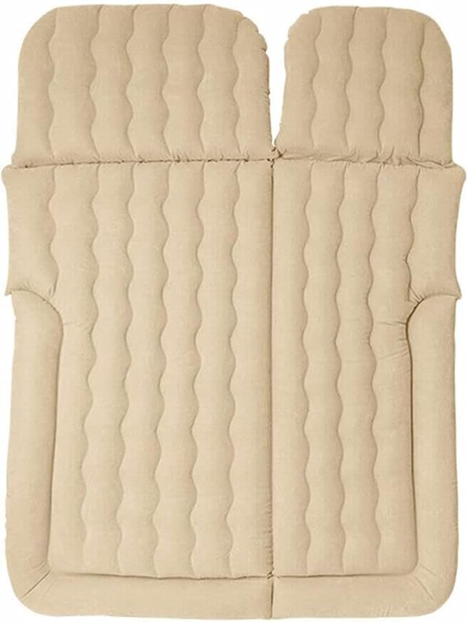 Car Air Mattress for Nissan Pathfinder IV 2012-2017 2018 2019 2020 2021 Car Mattress Inflatable Bed Portable Foldable with Pillow Camping Travel Car AccessoriesBeige