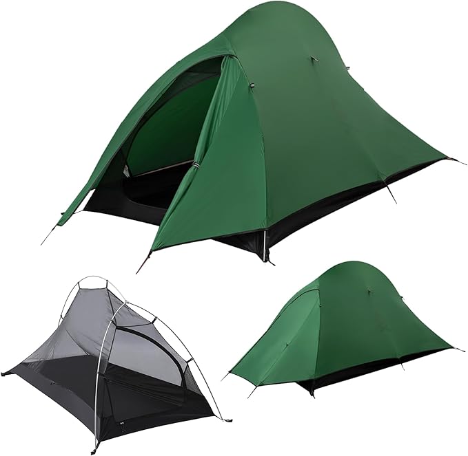 1-2 Person Lightweight Backpacking Tent - Waterproof Tent for 3 Season Ultralight Camping Tent for Outdoor Easy Setup for Sports Hiking Travel by Croosseoutdoors