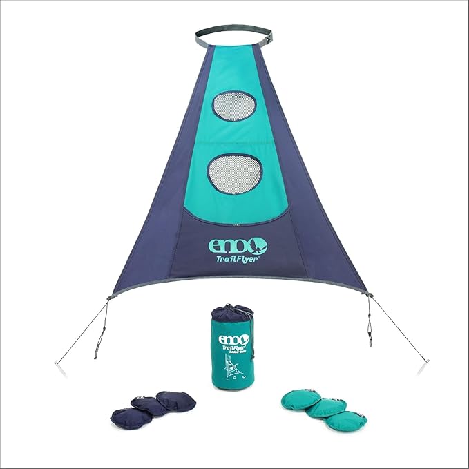 ENO - TrailFlyer Outdoor Game - Outdoor Accessories for Hiking Camping Beach and Festivals - Navy/Seafoam