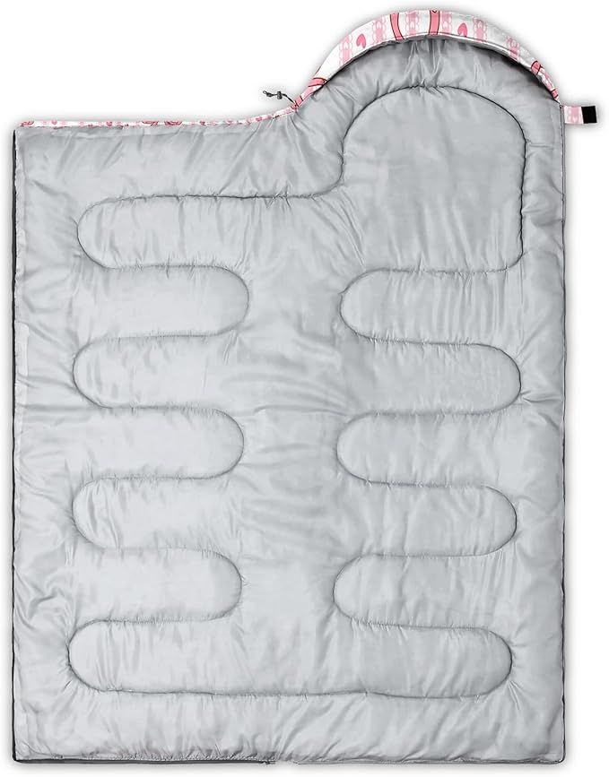 QOOMO Camping Sleeping Bags3 Season Warm &amp Cool WeatherLightweightWaterproof Sleeping Bags for Adults &amp KidsTravelingand OutdoorsCamping Gear Equipment
