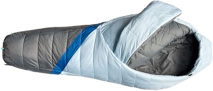 Sierra Designs Night Cap 20 Degree Sleeping Bags - Recycled Synthetic Zipperless Mummy Style Camping &amp Backpacking Sleeping Bags for Men &amp Women