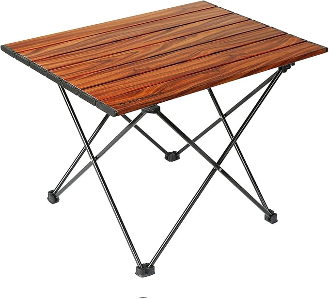 ROCK CLOUD Portable Camping Table Ultralight Aluminum Camp Table Folding Beach Table for Camping Hiking Backpacking Outdoor Picnic Size M