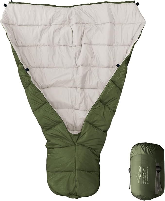 Top Quilt for Hammocks Ultralight Sleeping Bag Topquilt Warm Insulation Sleeping Quilt for Outdoor Hammock Camping