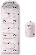 Kids Sleeping Bag for Boys GirlsCute Puppy Print-Lightweight Warm Portable Outdoor Indoor-Waterproof Cold Weather Resistant Sleeping Bag for Camping Hiking