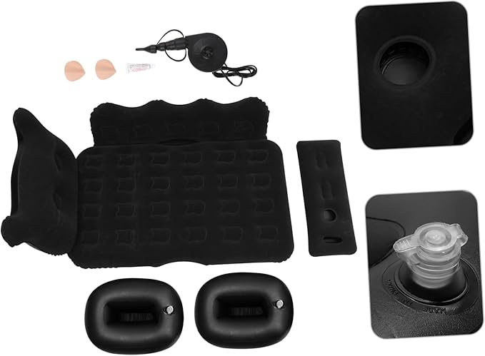 SUPVOX 1Set Comfortable Cartoon Theme Inflatable Air Mattress Bed for SUV Outdoor Sleeping Cushion Easy Inflate Deflate with Pump Practical Travel for Car Camping