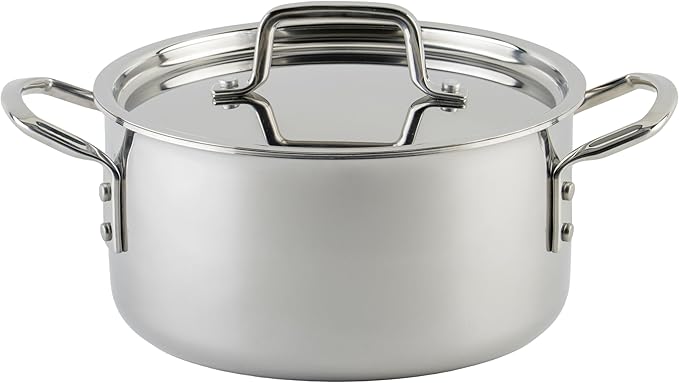 WINCO Tri-Ply Stock Pot Silver