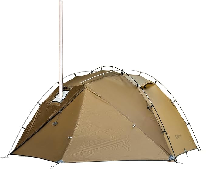 POMOLY Camping Hot Tent Wood Stove Tents Dune Solo Portable Tents with Inner Tent for 1 Person Hiking Hunting Backpacking