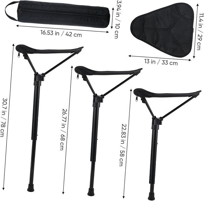 Sturdy Outdoor Folding Stool Multi-use Home Stool Compact Design for Easy Storage