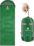 ECOOPRO Warm Weather Sleeping Bag - Portable Waterproof Compact Lightweight Comfort with Compression Sack - Great for Outdoor Camping Backpacking &amp Hiking-83 L x 30 W Fits Adults