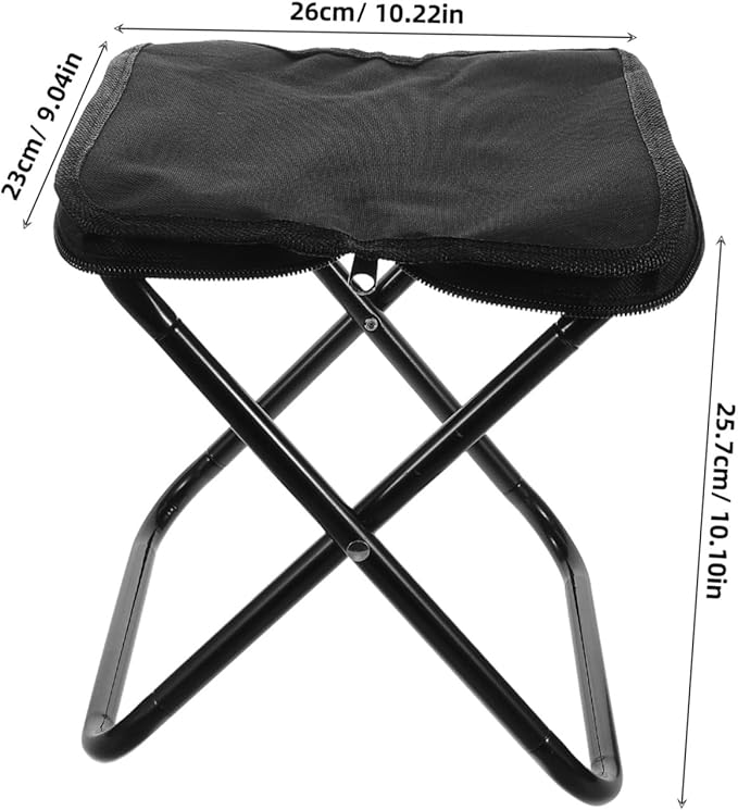 Cabilock Mini Portable Folding Stool Chair Lightweight Camp Seat for Outdoor Activities Fishing and Picnics and Easy to Carry for Travel