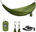 ENO TravelNest Hammock &amp Straps Combo - Portable Hiking and Camping Hammock with Straps Included - Travel Hammock for Camping Hiking Backpacking a Festival or The Beach - Moss