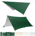 Rain Fly Hammock Waterproof Camping Tent Tarp COVVY Portable Multifunctional Camping Gear Equipment Lightweight Backpacking Shelter Awning for Outdoor Hiking Travel Fast Set Up with Tent Accessories