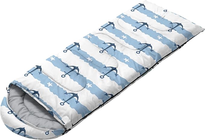 Kids Sleeping Bag for Boys GirlsCheckerboard Cat Print-Lightweight Warm Portable Outdoor Indoor-Waterproof Cold Weather Resistant Sleeping Bag for Camping Hiking