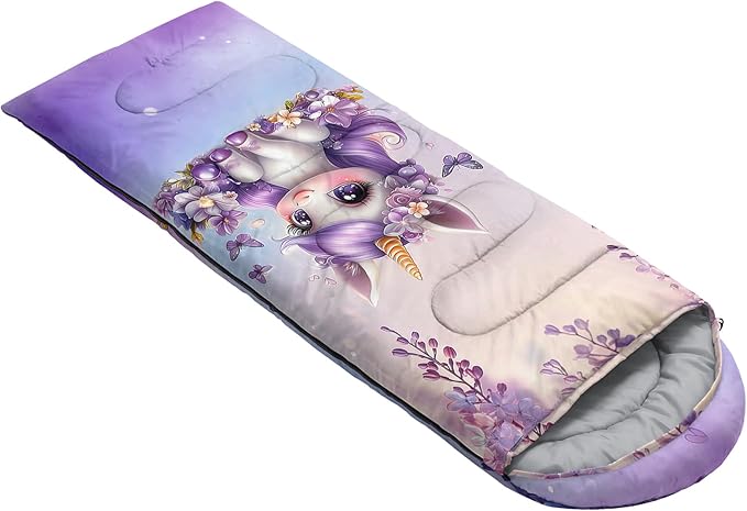 Ocean Themed Sea Turtle Sleeping Bag for Kids Boys GirlsLightweight Warm Cold Weather BackpackingWaterproof Compact Sleeping Bag with Compression Sack for Hiking Camping Outdoor.