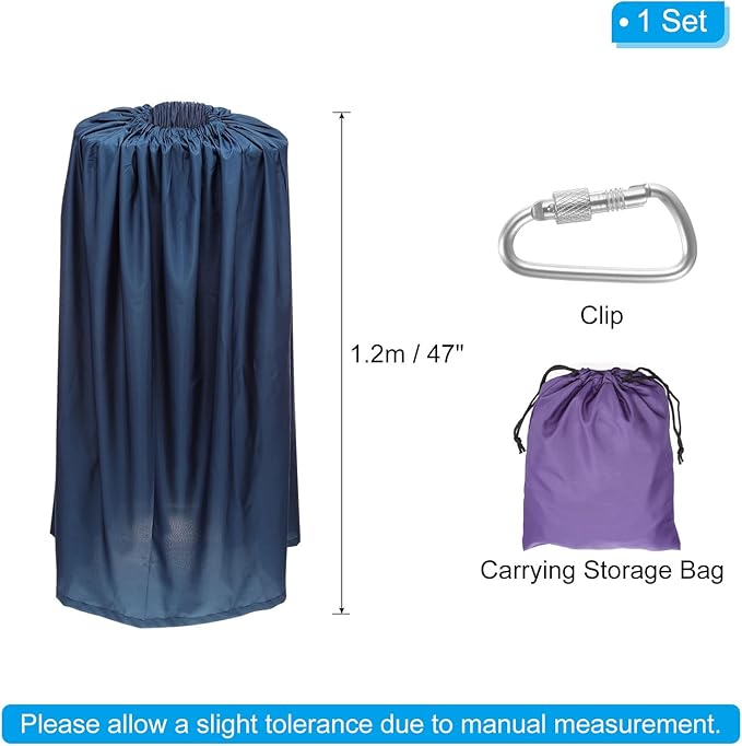 PATIKIL Portable Dressing Room 3.94ft Length Instant Dressing Cover Up Changing Tent Privacy Shelters for Beach Boating Camping Competition Dark Blue