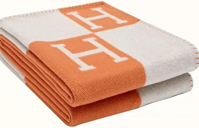 Wool Cashmere Blanket (Orange130 * 180 CM)