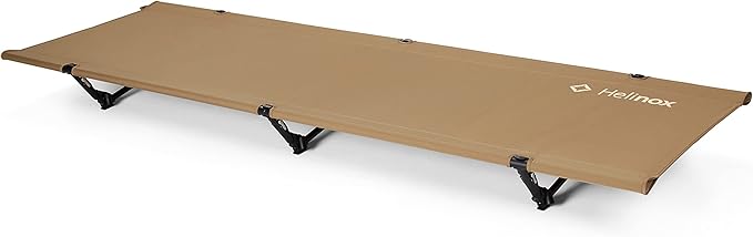 Helinox Cot One Lightweight Compact Collapsible Portable Camping Cot Long Coyote Tan