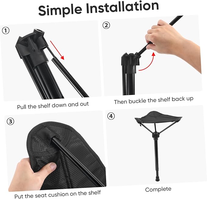 Portable Folding Chair Stadium Chair Folding Stool Home Stool Outdoor Camping Hiking
