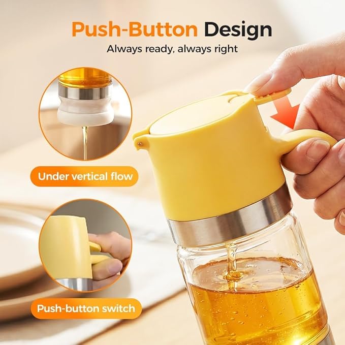 Mess Free Honey Dispenser 2026 Upgraded No Drip Honey Dispenser with Base Drip-Free Maple Syrup Container with Handle Seal Properly for Quantitative Honey Extraction Syrup and Jam (3)