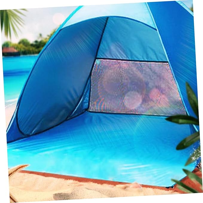 1Pc Automatic Beach Tent Sunshade Lightweight Pop Up Tent for Outdoor Activities Portable Camping Shelter for Beach Parties Durable UV Protection Easy to Carry