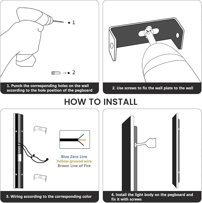 23.6inch Exterior Wall Lights for House Modern Outdoor Wall Sconce Dimmable 3000K-6000K IP65 Waterproof Outside Long Strip Light Wall Mount Lighting for Porch Garage with Remote Control