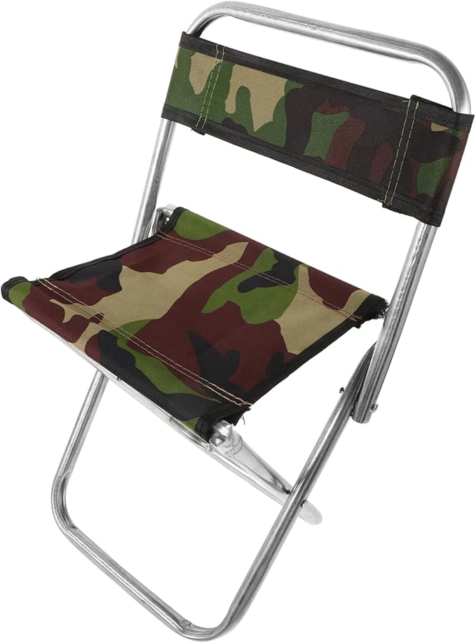 BESPORTBLE Portable Folding Stool Large Size Durable Material Compact for Camping Fishing Random Color