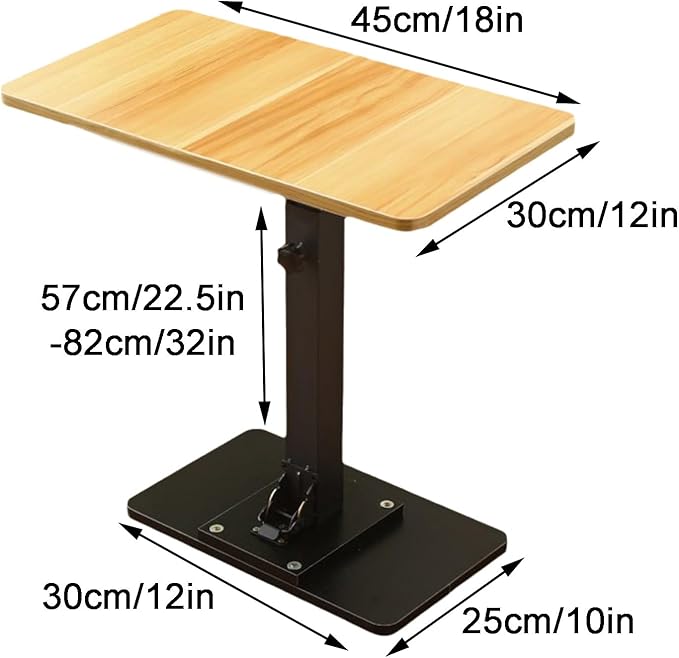 Floating Desk Shelf for Camper Van Traile Adjustable Height for Home Rv Conversion Vehicles Outdoor Camping PicnicBlack-45 * 30cm/18 * 12in