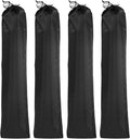 HARFINGTON 4pcs Camp Chair Replacement Bag 31 x 8 Large Nylon Foldable Carrying Bag Outdoors Folding Chair Cover Tripod Case with Shoulder Strap for Outdoor Camping Sports Black
