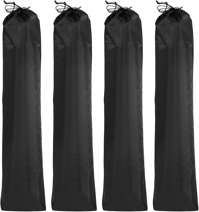 HARFINGTON 4pcs Camp Chair Replacement Bag 31 x 8 Large Nylon Foldable Carrying Bag Outdoors Folding Chair Cover Tripod Case with Shoulder Strap for Outdoor Camping Sports Black