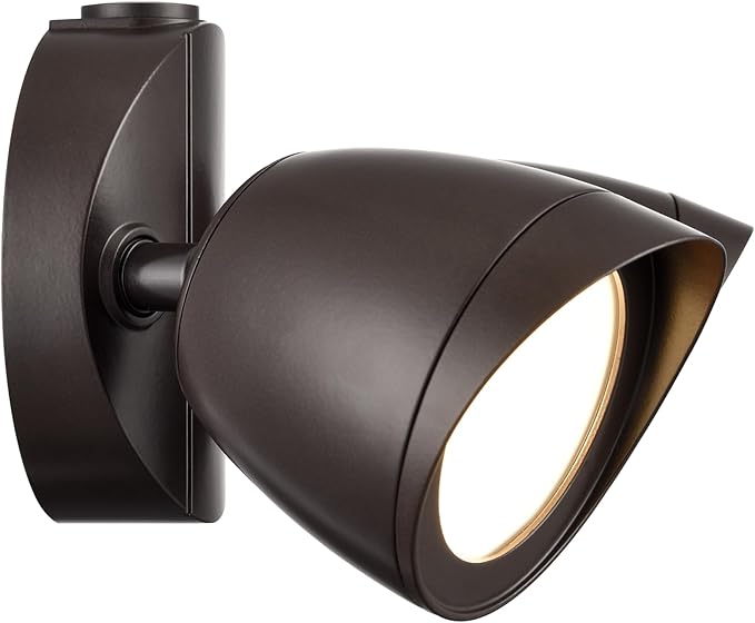 ML Lighting 18002-PBZ 4.25 High 2-Light LED Outdoor Security Flood Light - Powder Coated Bronze