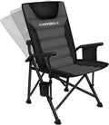 Supperella Movable Backrest Camping Chair for Adults with Cup Holder Folding Lawn Chairs for Outdoor Activities Sports Travel &amp Picnic