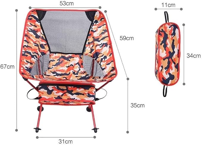 Outdoor Folding Chair Picnic Camping Portable Camouflage OxforOutdoor Lounge for Beach Hiking Fishing Lightweight and Durable Chairs