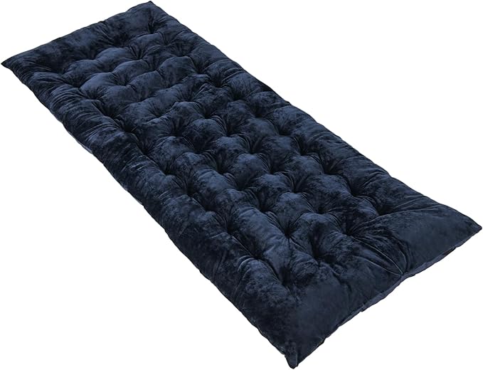 GOFLAME Camping Cot Mattress Sleeping Cot Pad with Soft and Breathable Crystal Velvet 75” x 27.5” Lightweight Comfortable Camping Cot Pad for Outdoor Hiking Vacation Traveling
